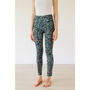 LuLaRoe One Size OS Floral Print Leggings Soft & Stretchy Yoga Pants